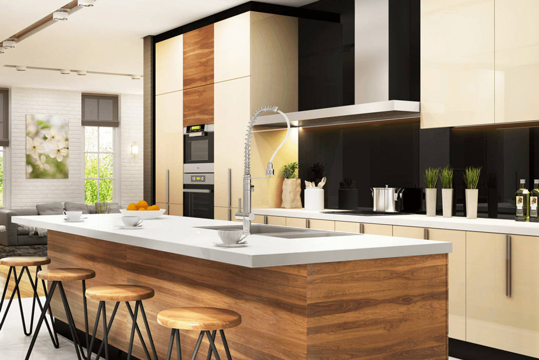 Residential, Eminent Enterprise LLP Eminent Enterprise LLP Modern kitchen