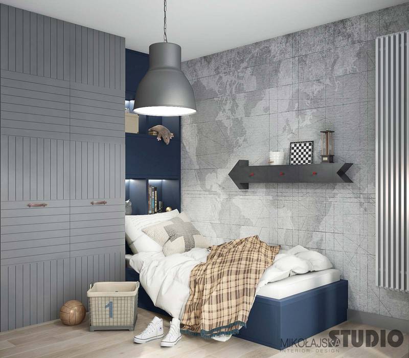 Mediolańskie klimaty, MIKOŁAJSKAstudio MIKOŁAJSKAstudio Teen bedroom