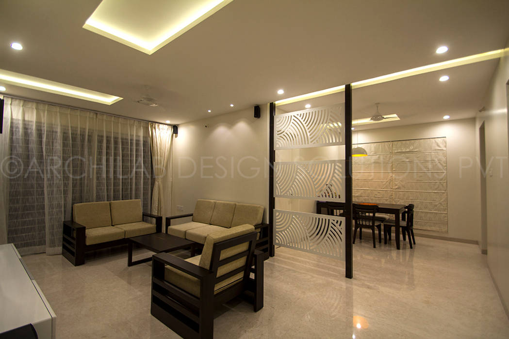 LIVING Archilab Design Solutions Pvt.Ltd. Minimalist living room