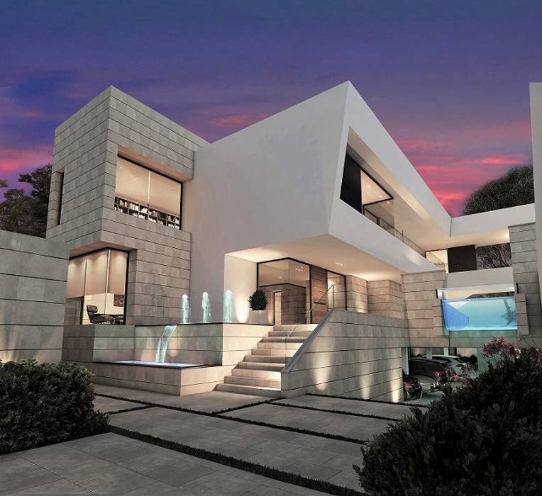 Casa Kv Ciudad De Mexico Casas Modernas De Victor Diaz Arquitectos Moderno Homify