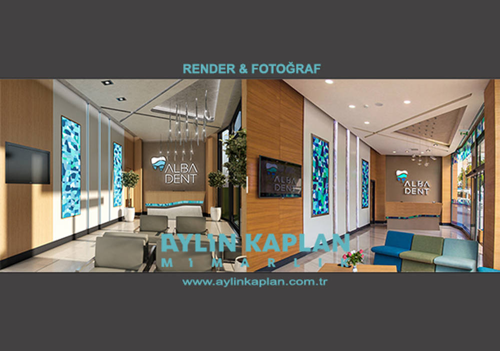 Alba Dent Agiz Ve Dis Sagligi Poliklinigi Modern Klinikler Aylin Kaplan Mimarlik Modern Cam Homify