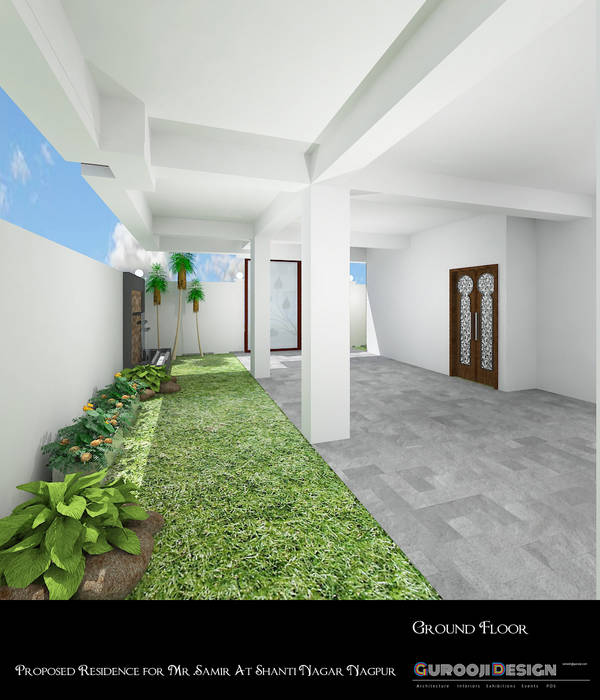 Samir Residence, Gurooji Designs Gurooji Designs Asian style garden