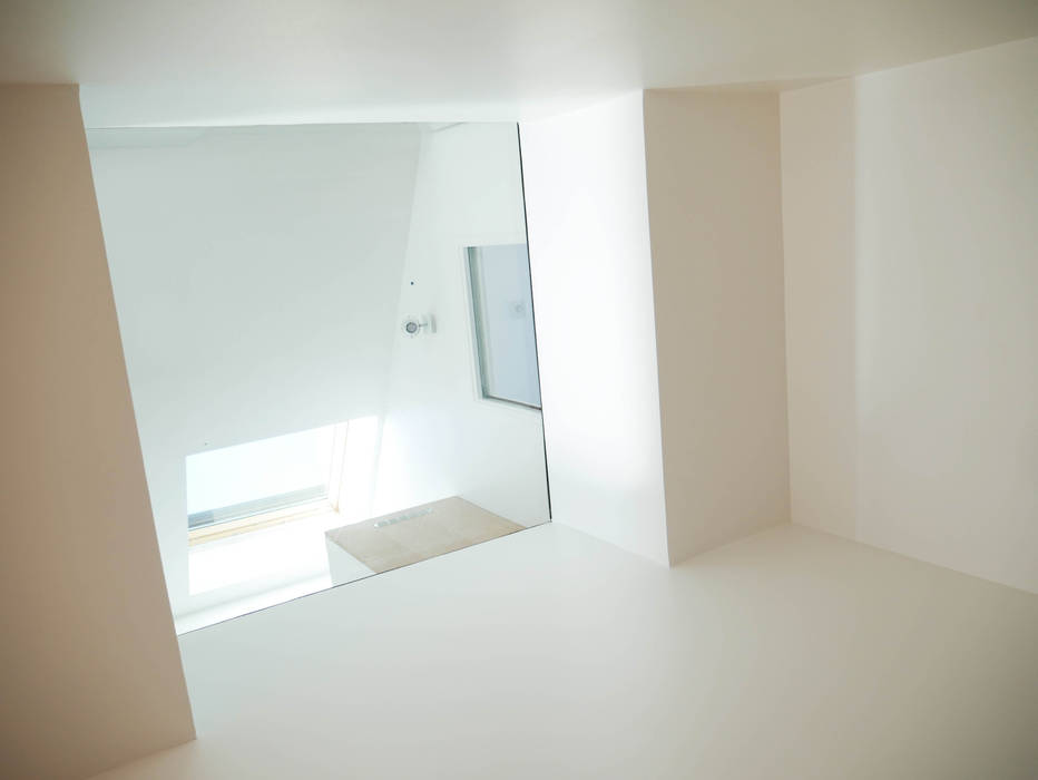 Un petit coin de paradis , Lüd studio d'architecture Lüd studio d'architecture Minimalistische gangen, hallen & trappenhuizen Glas