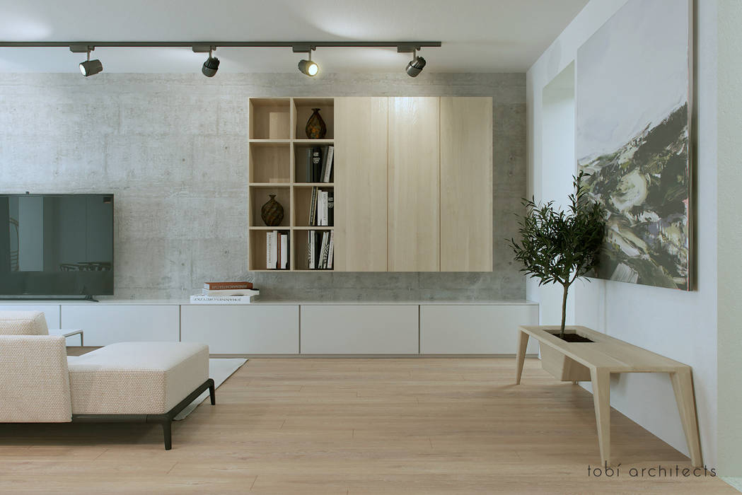 RENT ME, Tobi Architects Tobi Architects Minimalistische Wohnzimmer