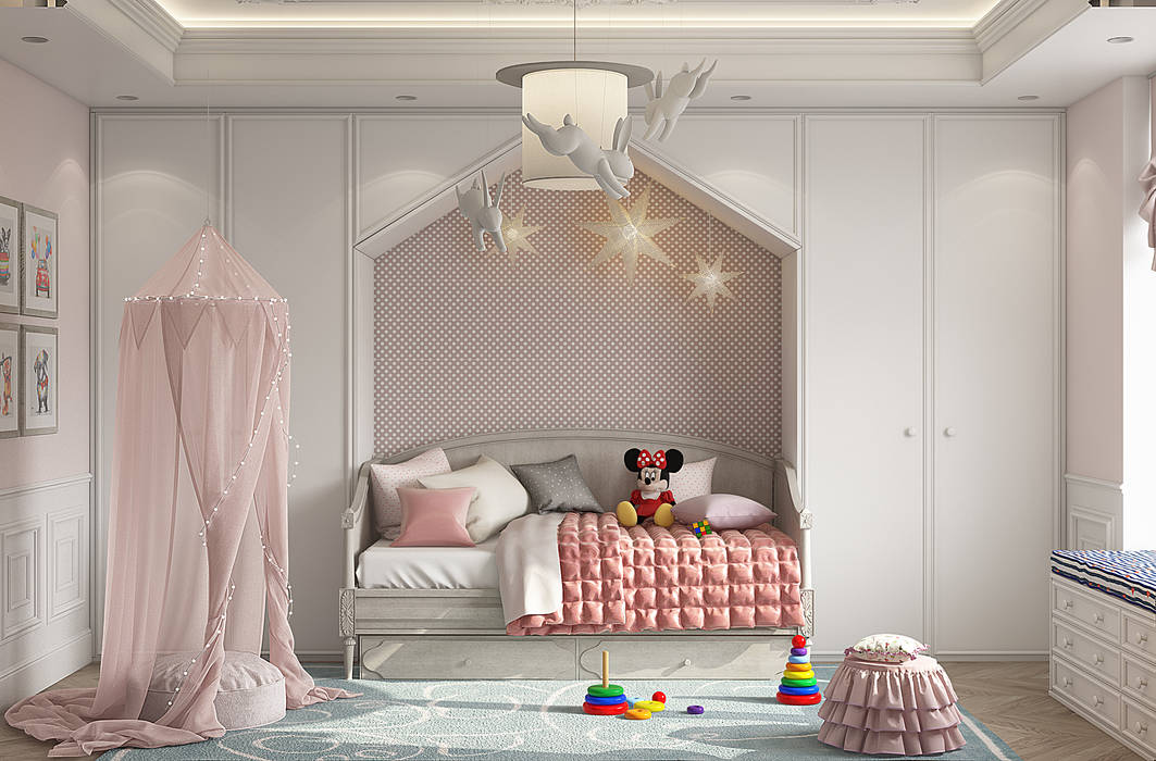 JACK HOUSE, YOUSUPOVA YOUSUPOVA Eclectic style nursery/kids room