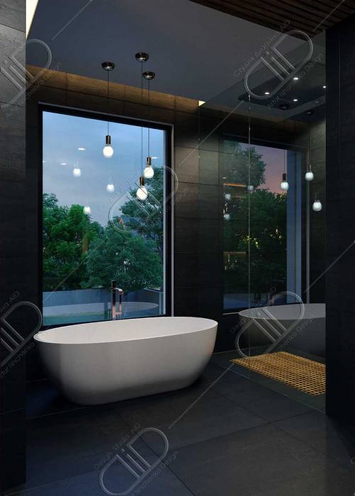 Plateau, Design Studio AiD Design Studio AiD Minimalist Banyo