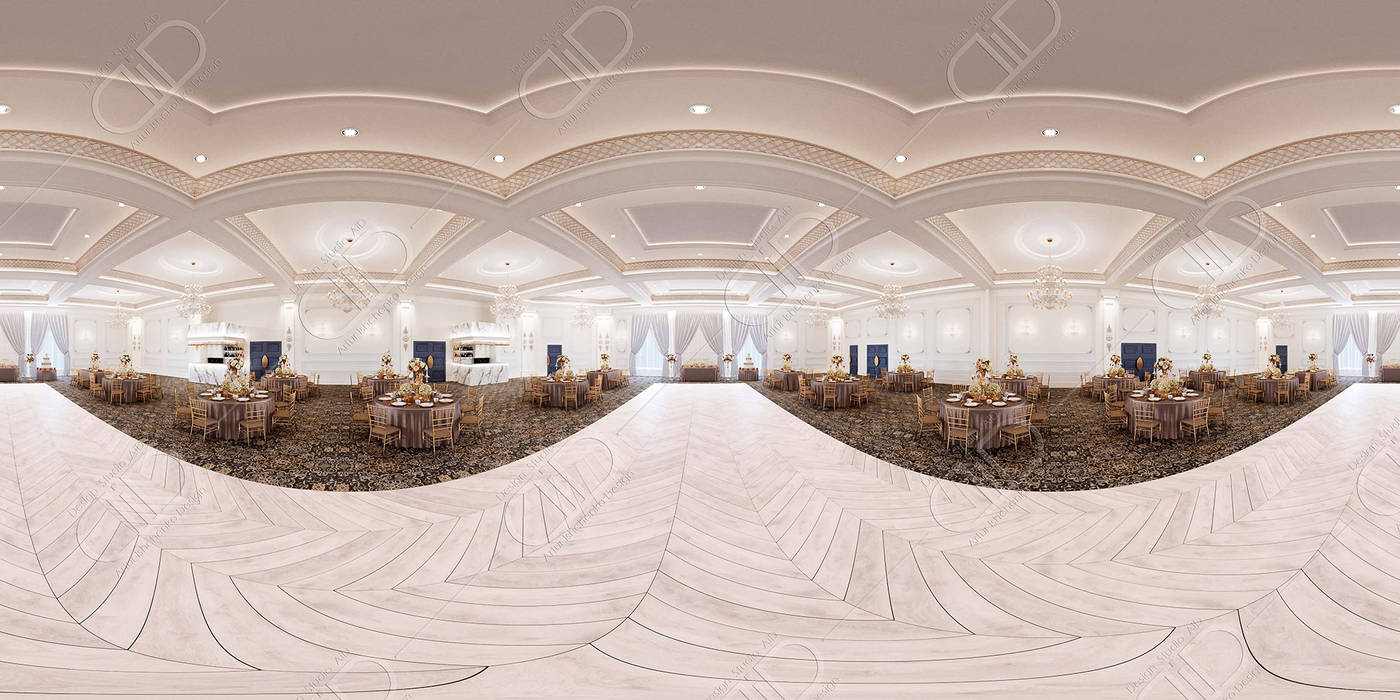 Royal Venetian Banquet Hall, Design Studio AiD Design Studio AiD Klasyczny pokój multimedialny