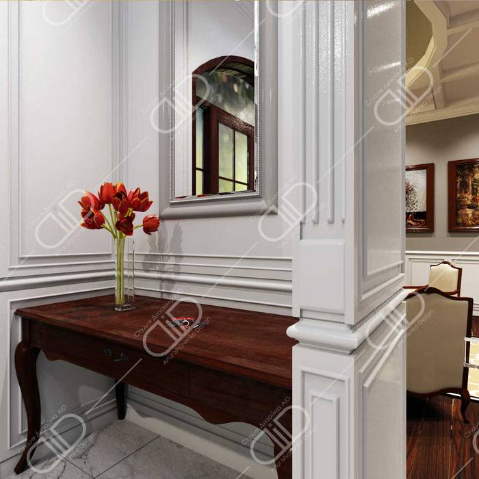 Traditional interior, Design Studio AiD Design Studio AiD Classic style corridor, hallway and stairs