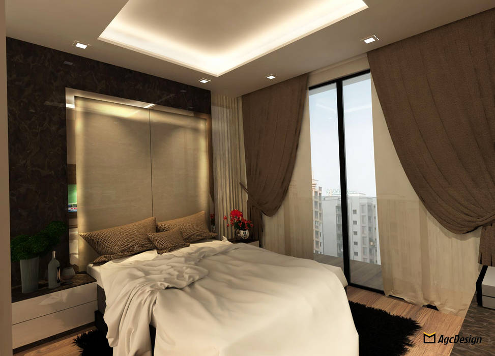 Sea Horizon Condo, AgcDesign AgcDesign Modern style bedroom