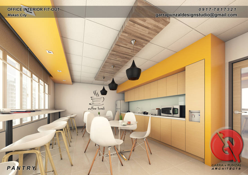 Office Interior Fit-out, Garra + Punzal Architects Garra + Punzal Architects Commercial spaces Office buildings