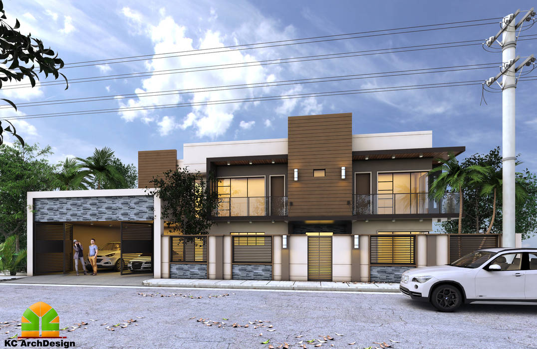 HOUSE EXTERIOR & FACADE homify Villas