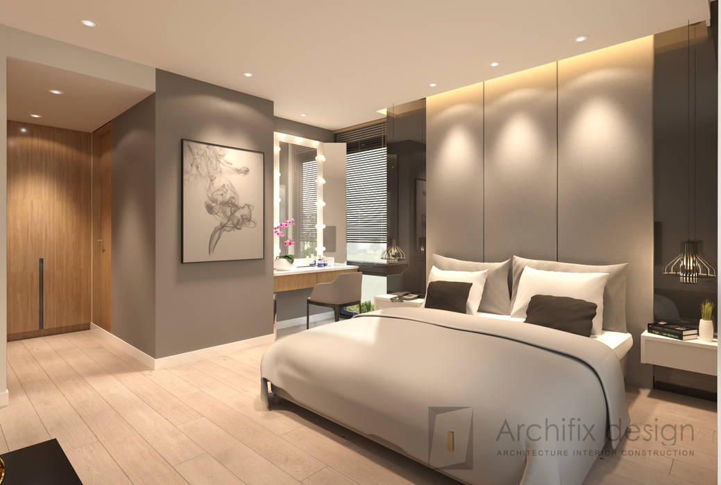Cải tạo căn hộ Duplex -Lam Sơn - Tân Bình, Công Ty TNHH Archifix Design Công Ty TNHH Archifix Design Modern style bedroom