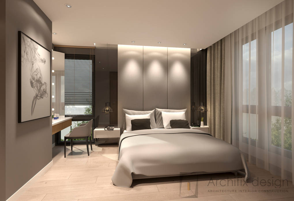 Cải tạo căn hộ Duplex -Lam Sơn - Tân Bình, Công Ty TNHH Archifix Design Công Ty TNHH Archifix Design Modern style bedroom