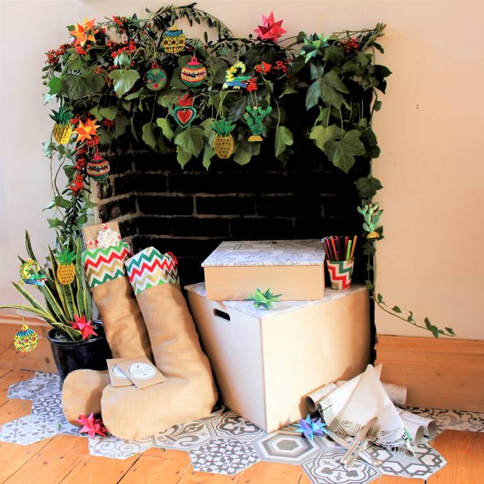 Festive Fiesta Christmas Look Deja Ooh Tropische Wohnzimmer Accessoires und Dekoration