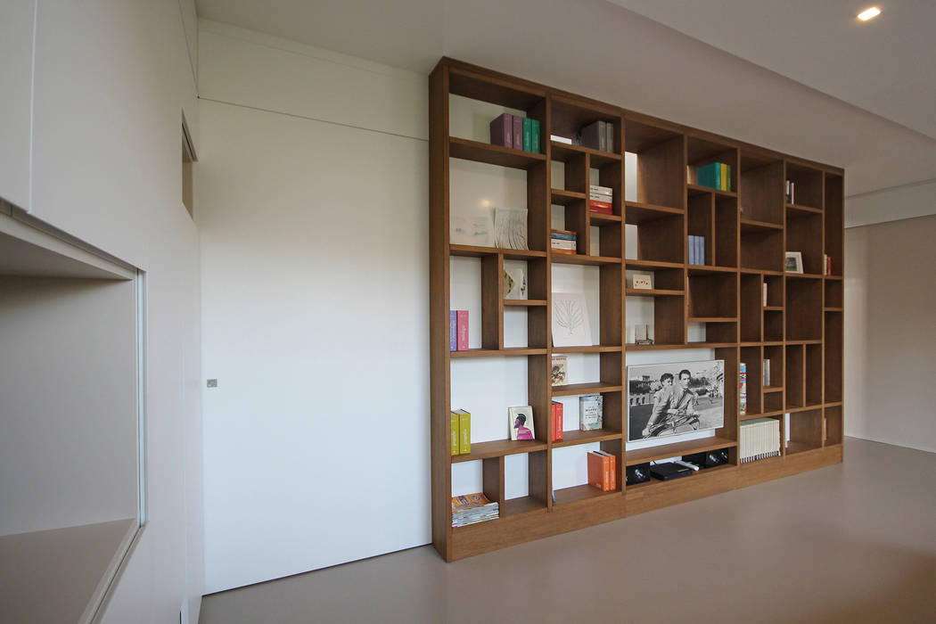 Arredamento Moderno su Misura per Villetta in Brianza , JFD - Juri Favilli Design JFD - Juri Favilli Design Living room Wood Wood effect