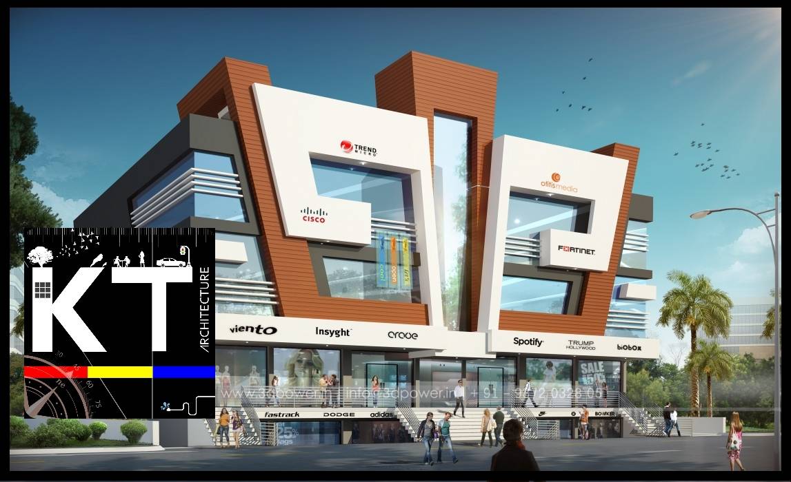 Commercials, Architects KT India Group Architects KT India Group مساحات تجارية محلات تجارية