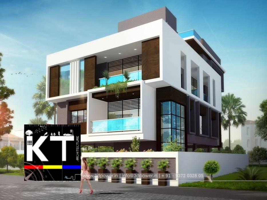 RESIDENTIALS, Architects KT India Group Architects KT India Group منزل ريفي