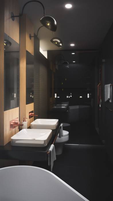 casa vega, Adrede Arquitectura Adrede Arquitectura Modern bathroom