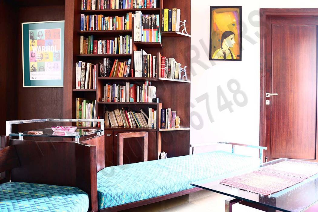 Heritage City 2, Tribuz Interiors Pvt. Ltd. Tribuz Interiors Pvt. Ltd. Modern style study/office