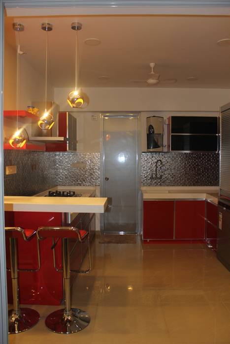 Amanora Park town, AreaPlanz Design AreaPlanz Design Built-in kitchens