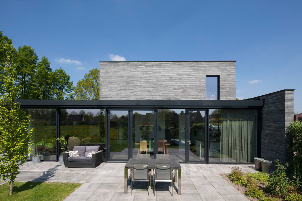 Betonstenen villa, Joris Verhoeven Architectuur Joris Verhoeven Architectuur 일세대용 주택 콘크리트