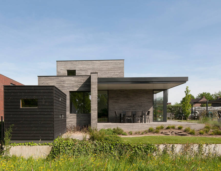 Betonstenen villa, Joris Verhoeven Architectuur Joris Verhoeven Architectuur Eengezinswoning Beton betonstenen