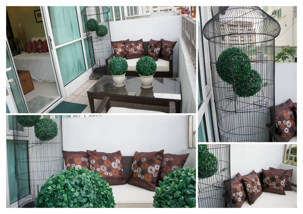 One Bedroom Loft in Makati (After) SNS Lush Designs and Home Decor Consultancy Terrace Accessories & decoration