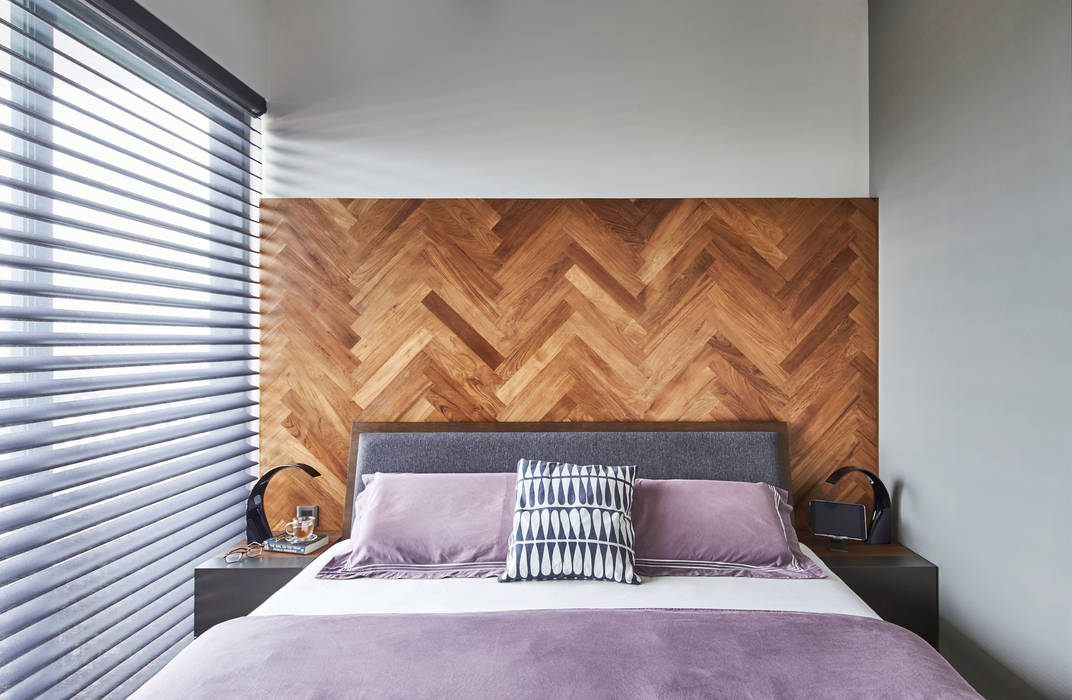 homify Scandinavian style bedroom Engineered Wood Transparent