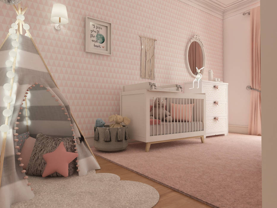 Simulação tridimensional – projecto quarto de bebé the spacealist ...