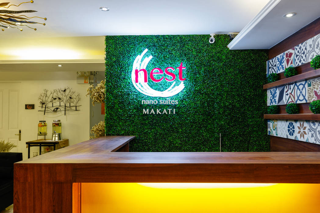 Nest Nano Suites Condo Hotel in Makati, SNS Lush Designs and Home Decor Consultancy SNS Lush Designs and Home Decor Consultancy Commercial spaces Hotels