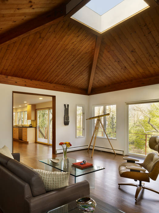 Seidenberg House, Metcalfe Architecture & Design Metcalfe Architecture & Design Modern Bedroom wood ceiling,bedroom,wood paneling,modern,contemporary,master bedroom