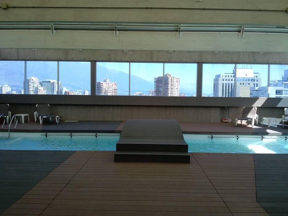 Remodelación de Piscina del Hotel Marina en Las Condes por MSGARQ, MSGARQ MSGARQ Commercial spaces Hotels