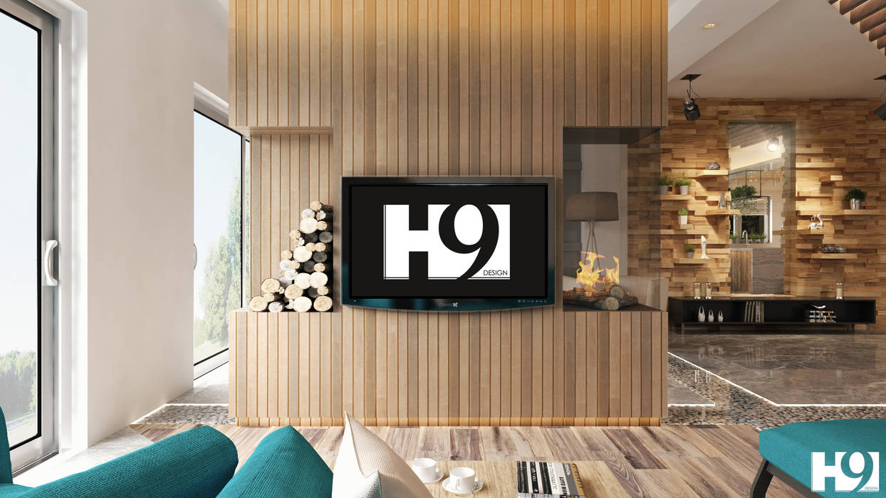 Private Apartment, H9 Design H9 Design غرفة المعيشة