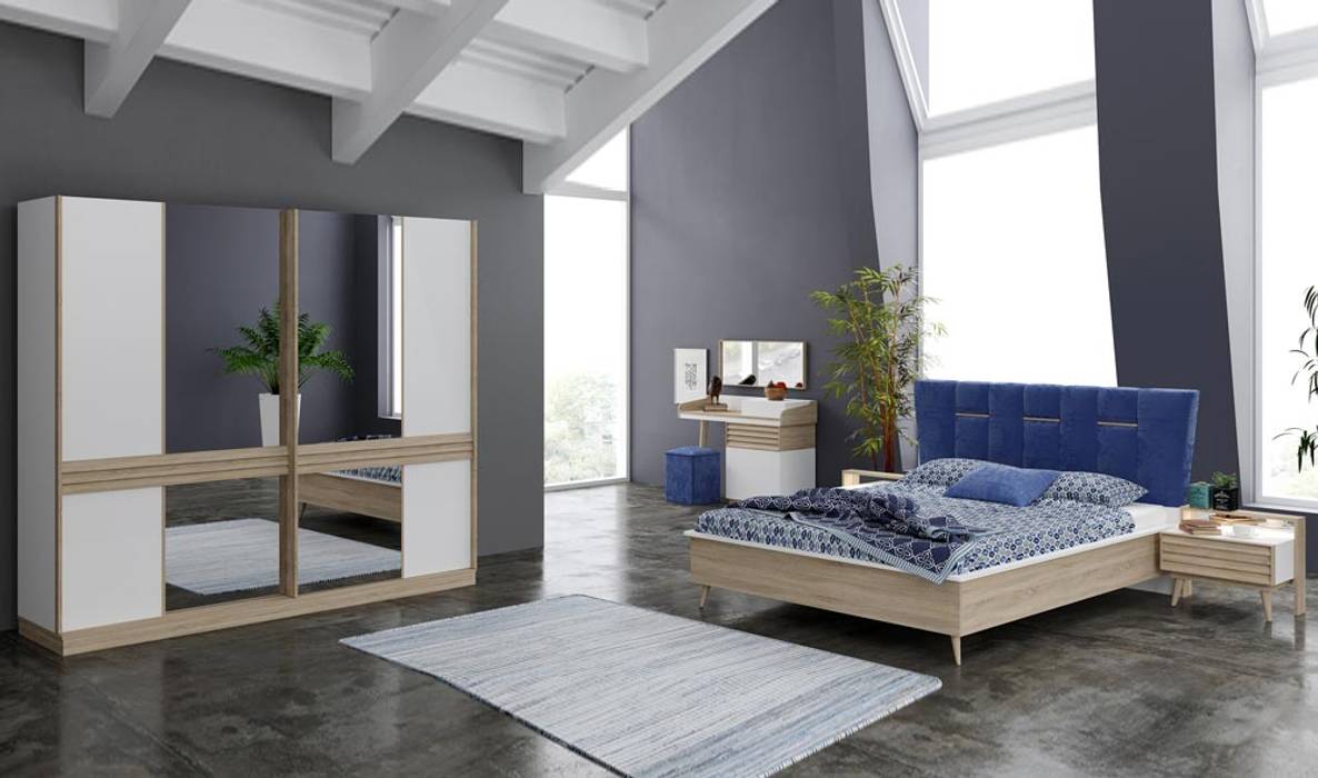 Yildiz mobi̇lya dizayn modern yatak odası modern tarz , modern homify
