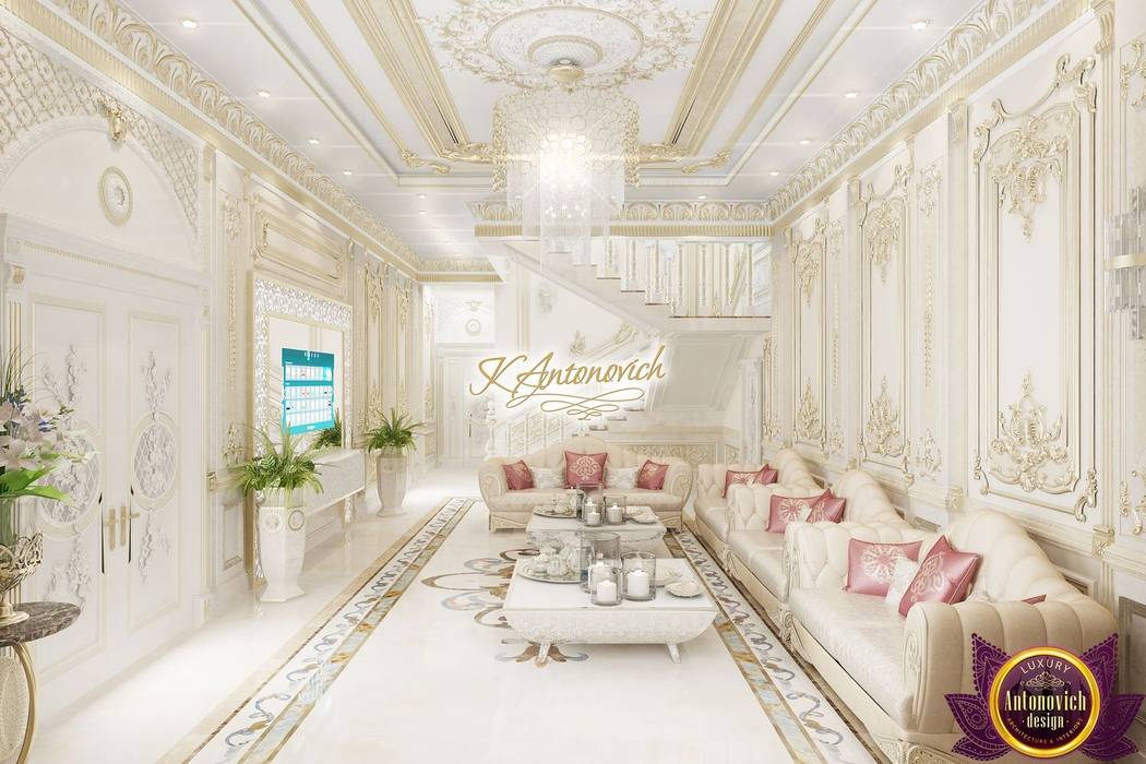 ​The brilliance of luxury in the interiors of Katrina Antonovich, Luxury Antonovich Design Luxury Antonovich Design Classic style corridor, hallway and stairs