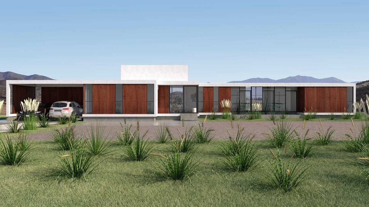 Vivienda Las Animas, Uno Arquitectura Uno Arquitectura منازل التراس مزيج خشب وبلاستيك