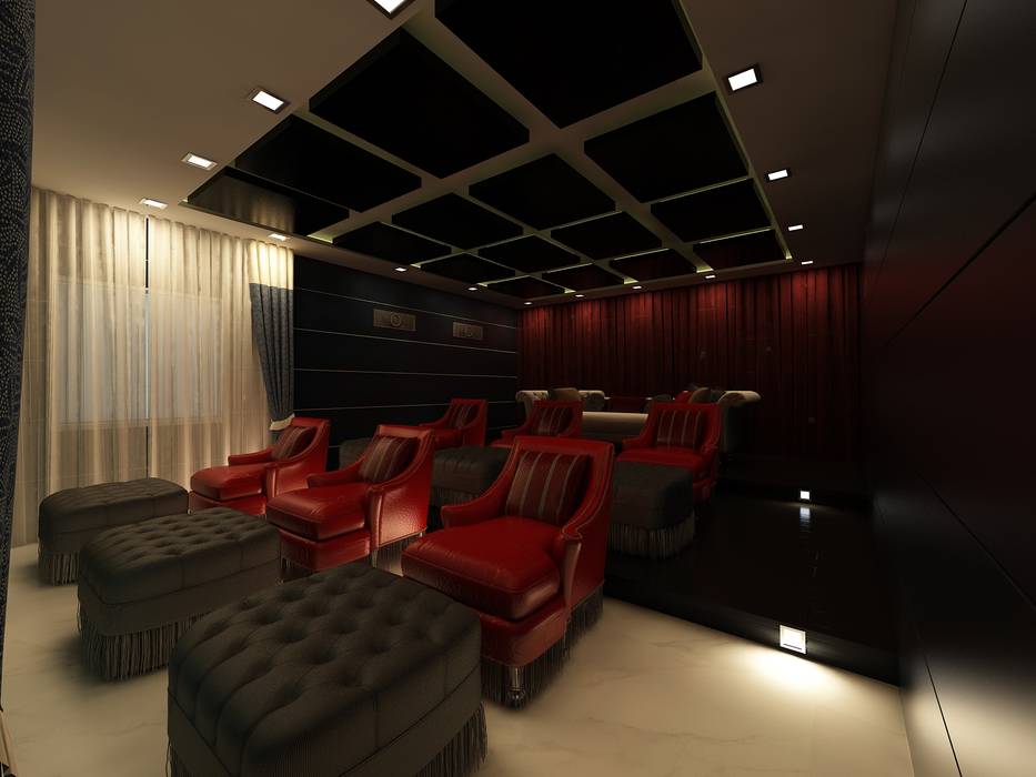 Home Theater Room homify 家庭劇院