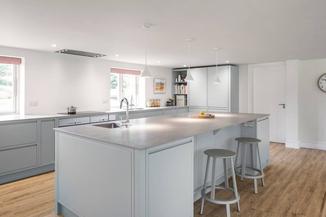 Aston Upthorpe - Handleless In-Frame Kitchen cu_cucine Cozinhas modernas handleless,inframe,moden inframe,contemporary inframe,concrete worktops,vzug