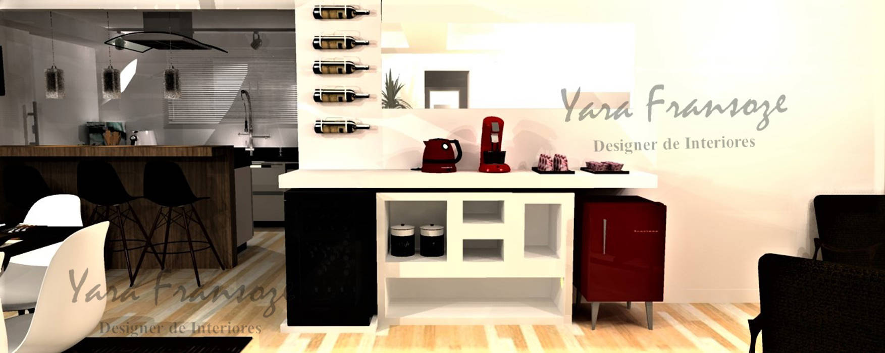 Projeto Residencial, Yara Interiores Yara Interiores Ruang Penyimpanan Wine/Anggur Modern