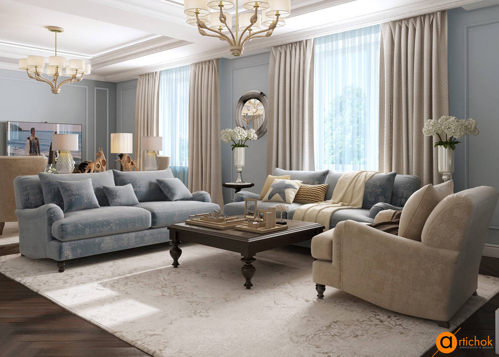Beyond fashion and time, Artichok Design Artichok Design Classic style living room