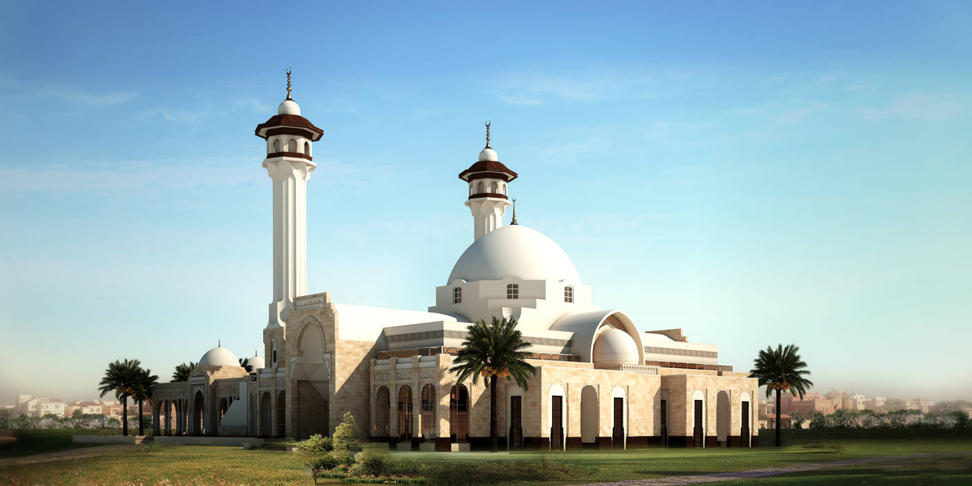 Day Shot SPACES Architects Planners Engineers Commercial spaces mosque,مسجد,جامع,Commercial Spaces