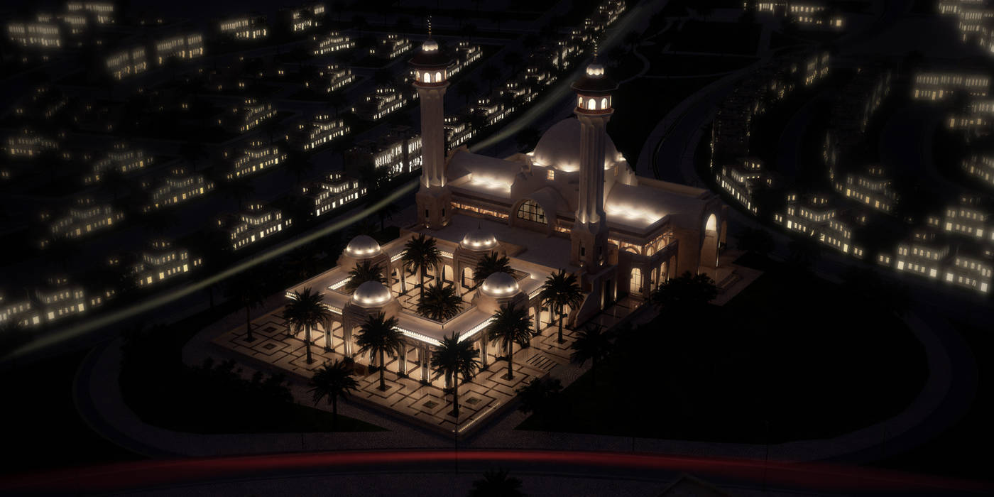 South Dhahran Mosque, Saudi Arabia مسجد جنوب ظهران, SPACES Architects Planners Engineers SPACES Architects Planners Engineers Espacios comerciales Espacios comerciales