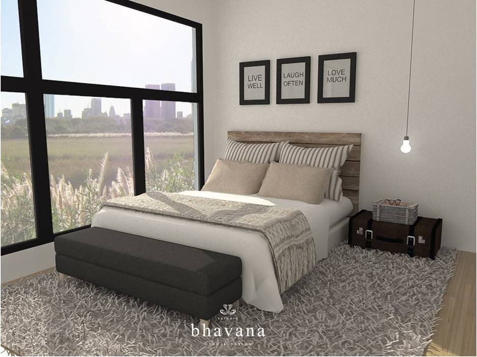 Obra El Sausalito - Diseño Integral Casa Country, Bhavana Bhavana Industrial style bedroom