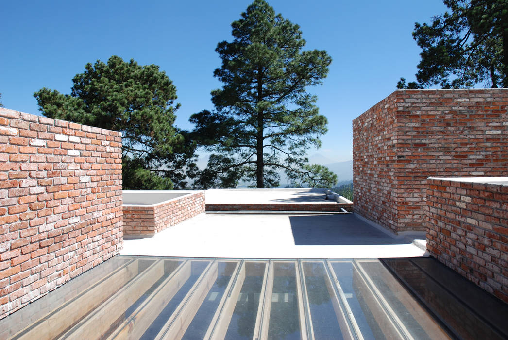 Casa Ajusco, AWA arquitectos AWA arquitectos Dom pasywny Cegły