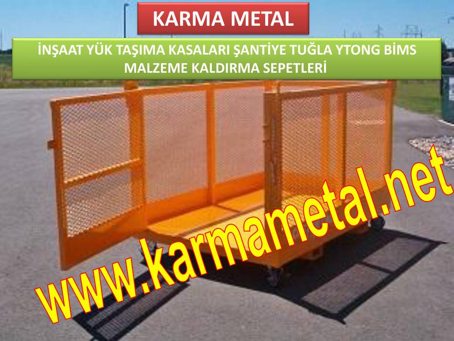 KARMA METAL - Kule Vinç İnşaat Şantiye Yuk Taşıma Paleti Sepeti, KARMA METAL KARMA METAL