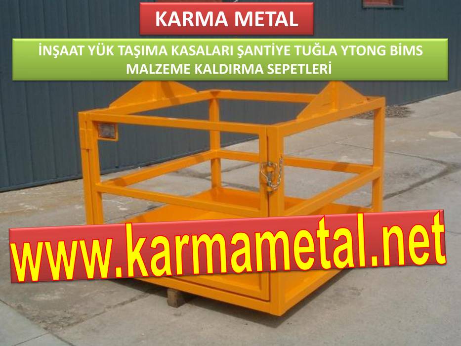 KARMA METAL - Kule Vinç İnşaat Şantiye Yuk Taşıma Paleti Sepeti, KARMA METAL KARMA METAL