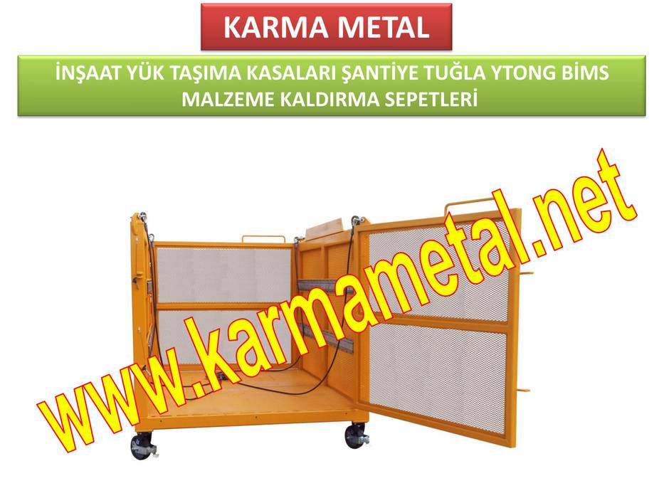 KARMA METAL - Kule Vinç İnşaat Şantiye Yuk Taşıma Paleti Sepeti, KARMA METAL KARMA METAL