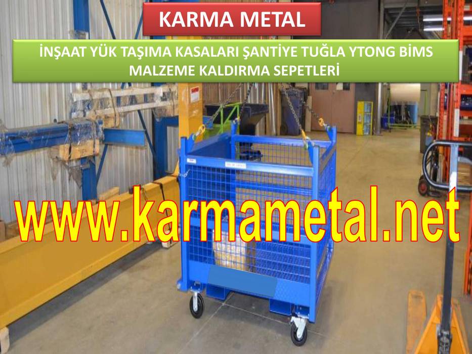 KARMA METAL - Kule Vinç İnşaat Şantiye Yuk Taşıma Paleti Sepeti, KARMA METAL KARMA METAL