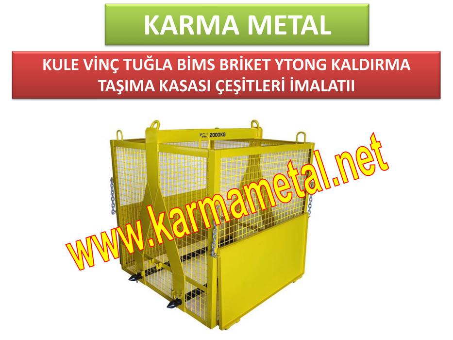 KARMA METAL - Kule Vinç İnşaat Şantiye Yuk Taşıma Paleti Sepeti, KARMA METAL KARMA METAL