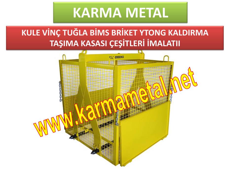 KARMA METAL - Kule Vinç İnşaat Şantiye Yuk Taşıma Paleti Sepeti, KARMA METAL KARMA METAL